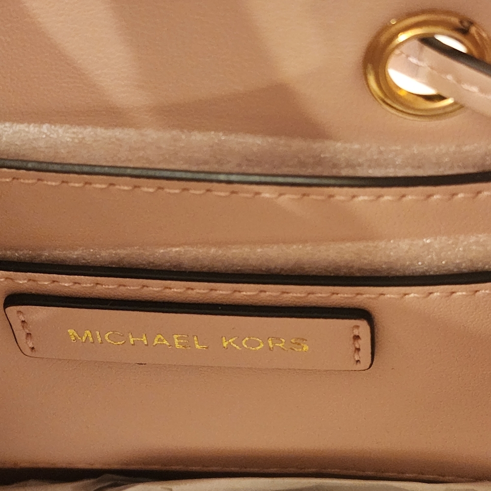 MICHAEL KORS SMALL MERCER BUCKET BAG/DK PWDR BLSH - Picture 7 of 17
